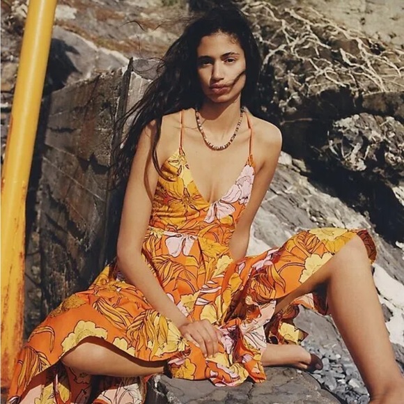 NWOT $248 Anthropologie Plenty by Tracy Reese Floral Maxi Dress Size XS Z359